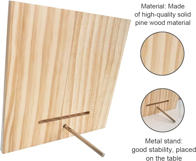 Family Wooden Plaque, “Family Means Nobody Gets Left Behind or Forgotten”, 6.2x6.2 Inch Table Art Sign, Farmhouse Quote Decor for Living Room or Home Tabletop D