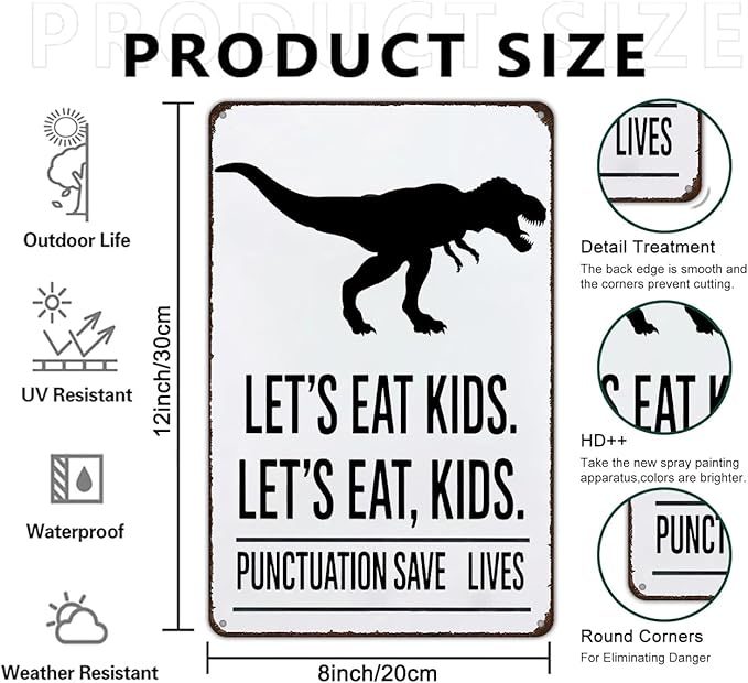 Students Teachers Gift Funny Math/English/Science/History Class Tin Sign for Home Classroom Study Room Wall Decor 8x12 Inch (3152)