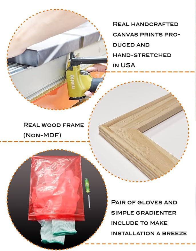 DECORARTS - The Cliff Walk Series(Triptych), Claude Monet Art Reproduction. Giclee Canvas Prints Wall Art for Home Decor 20x16, 3pcs/set