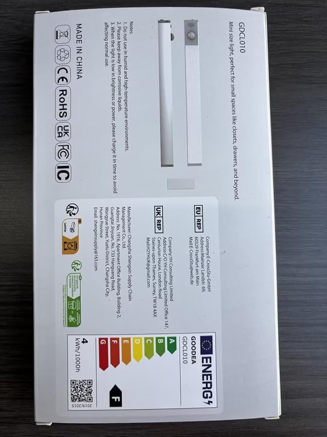 Led Under Cabinet Lights Wireless, 7’’ Rechargeable Motion Sensor Light Indoor, Dimmable Closet Lights for Cabinets, Bookshelf, Stair, Hallway Warm White 3 pcs