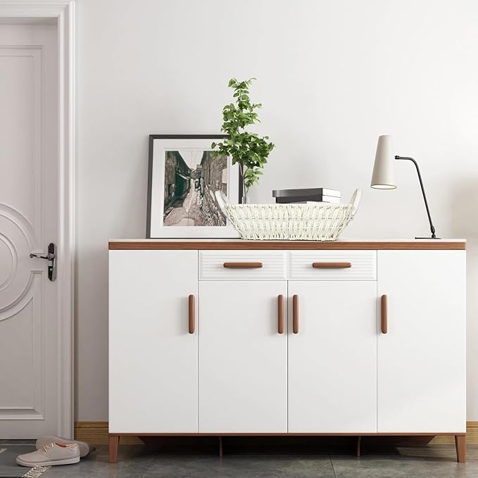 Paper Rope Woven Toilet Paper Basket, Small Wicker Storage Baskets for Organizing with Handles, Bedroom Decor Baskets Toilet Tank Shelf Storage Bins (Set of 2, White)