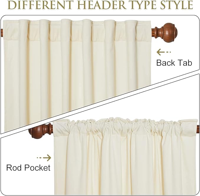 StangH Ivory White Velvet Curtains - 96 inches Long Bedroom Privacy Drapes Luxury Home Decoration for Wall Backdrops Room Darkening Window Curtains for Nursery/Wedding, W52 x L96, 2 Panels