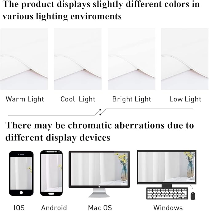 StangH 102 inches Long White Velvet Curtains Elegant Backdrops for Wedding/Church, Light Dimming Window Drapes Back Tab for Bedroom Temperature Balance for Living Room, W52x L102, 2 Panels