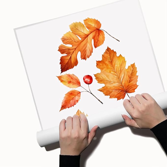 Autumn Leaves Canvas Print posters Rustic Fall Decor Halloween Wall Art Autumn Watercolor Artwork Fall Poster 11x14 Unframed