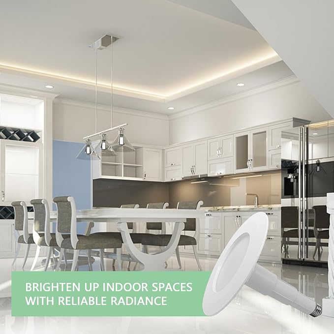 Soliseed 6 Pack Retrofit LED Recessed Lighting 6 Inch,12W=60W,4000K Cool White,800LM, Adjustable Retrofit Downlight ETL Damp Rated,Led Replacement Can Lights Dimmable,Bevel Trim, Easy Install