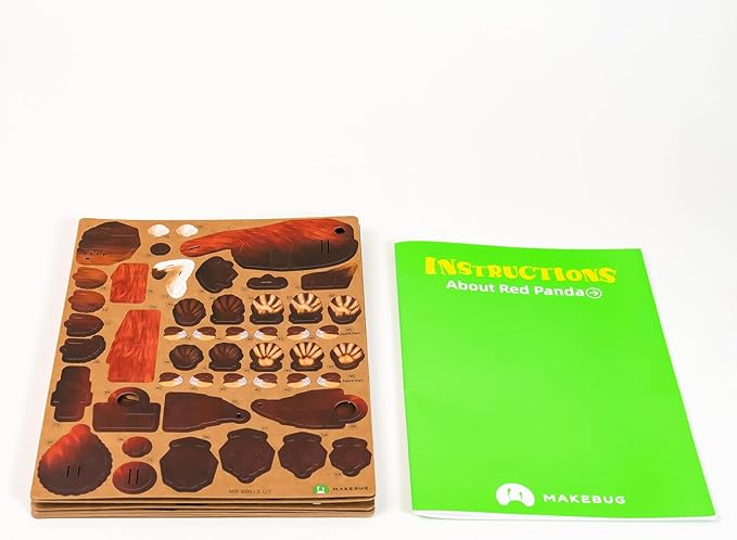 STEM Toy Eco-Friendly Learning Toy for Kids Ages 7 and Up - 3D Paper Puzzle Perfect for Birthdays, Christmas, and Holiday Gifting(Red Panda)