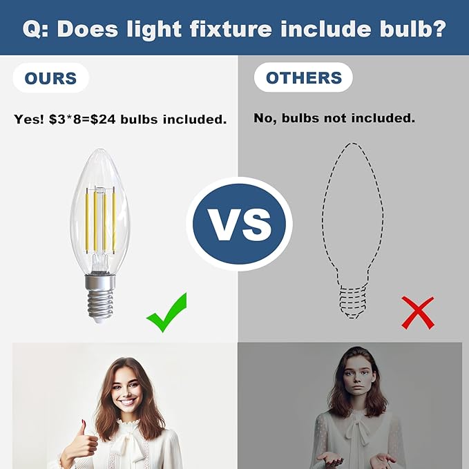 Depuley Black Chandelier Light Fixture: Modern 8-Light Modern Farmhouse Chandelier for Dining Room Lighting - Industrial Hanging Pendant Lights Kitchen Island - Vintage Candle Chandeliers for Foyer