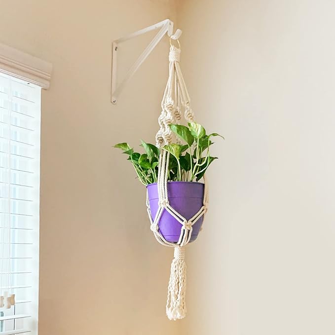 HOME MASTER HARDWARE Heavy Duty Closet Shelf Rod Brackets Supports 250lbs, Wall Mounted Closet Shelves Bracket with Rod Shelving Support, White with Screws 10-Pack