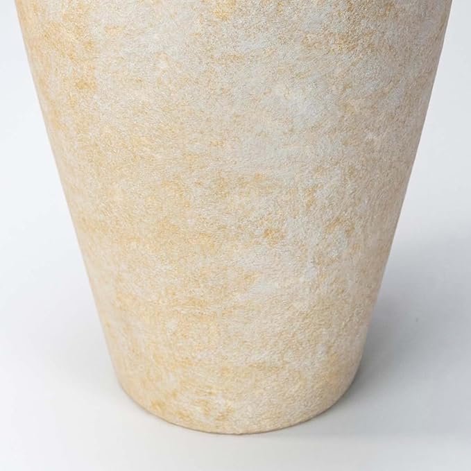 Ceramic Flower Vase Home Decor - 9.2 inch Large Farmhouse Table Vases, Rustic Decorative Vases for Kitchen Living Room Coffee Dining ShelfMantel Decoration