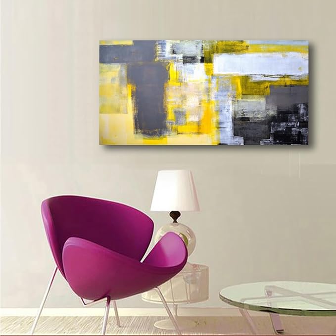 Color Block Abstract Pictures Canvas Wall Art for Living room Bedroom Wall Decor,Abstract Wall Art Print Paitnings for home Decor,Morden Artwork Line Drawing Full of Imagination Canvas Art
