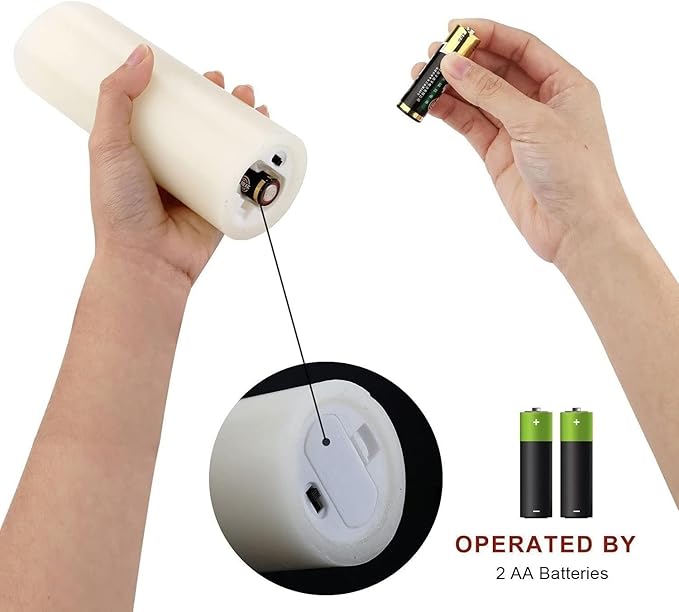 Flameless Candles Battery Operated Real Wax LED Candles Set of 12 Battery Operated Candle with Remote Control for Party Wedding Holiday Decoration (D 2.2" X H 5")