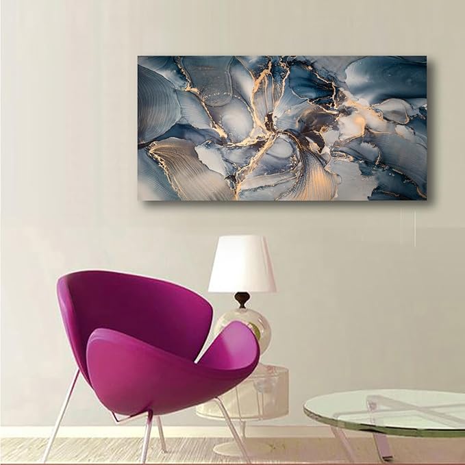 Color block Abstract Marble Grain Pictures Canvas Wall Art for Living room Bedroom Wall Decor,Smart Line Wall Art Print Paitnings for home Decor,Morden Artwork Full of Imagination Line Drawing Canvas
