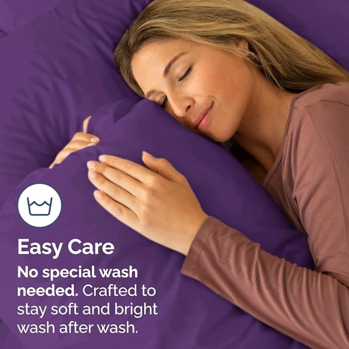 New Pillow Cases, Standard, Purple