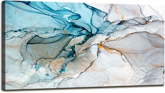 DZL Art A73850 Framed Wall Art Colorful Abstract Painting Background Canvas Wall Art Print Painting for Wall Decor Home Decor