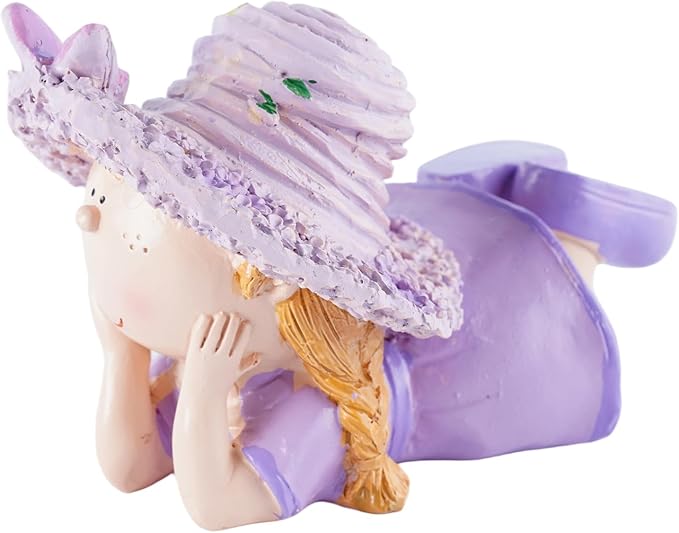 Lavender Outdoor Garden Resin Statues, Couple Boy & Girl Figurines, Perfect for Patio, Garden, Courtyard Decoration, Love - Themed Home Decor, Ideal Gift for Mom, Dad, Friends