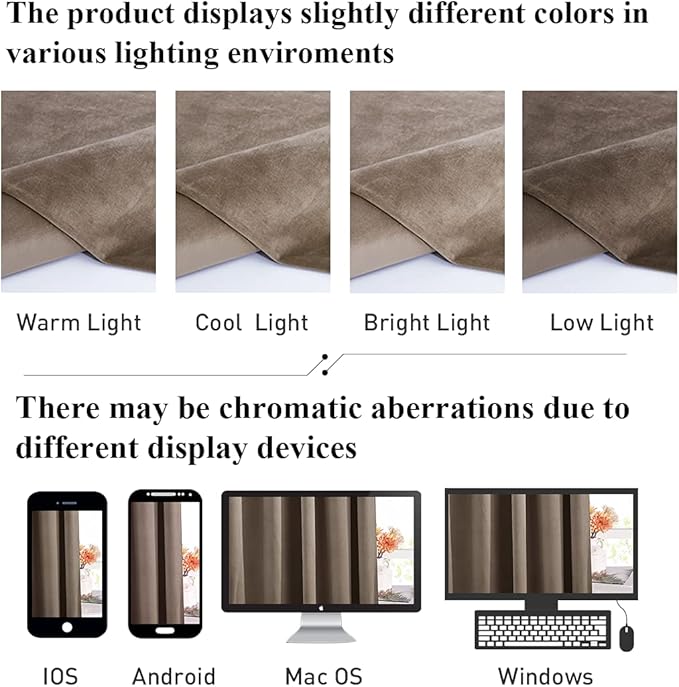 StangH 100% Blackout Velvet Curtains 84 inches Set of 2 Panels Back Tab Hook Belt Taupe Drapes Heavy Thick Thermal Insulated Privacy Panels for Doorway Living Room Bedroom, W52 x L84