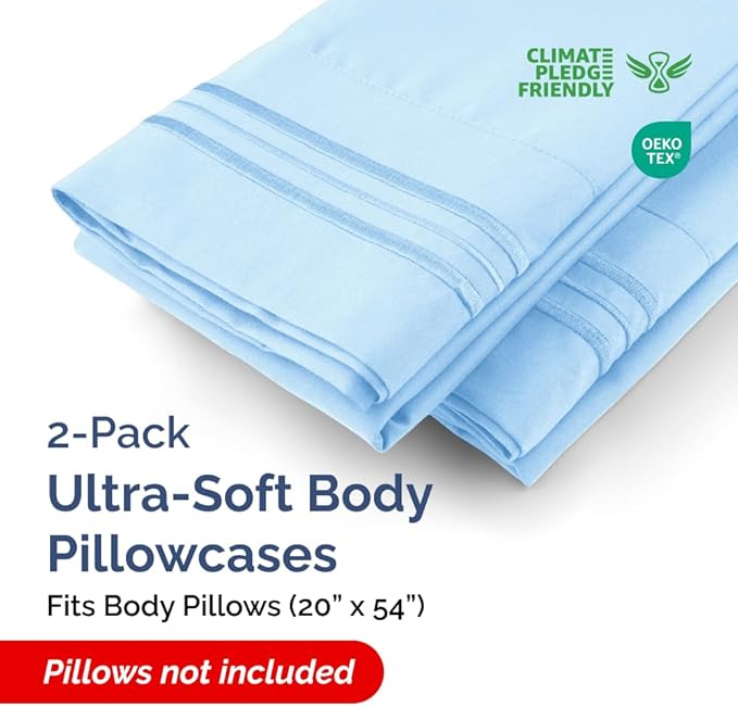 New Pillow Cases, Body, Light Blue