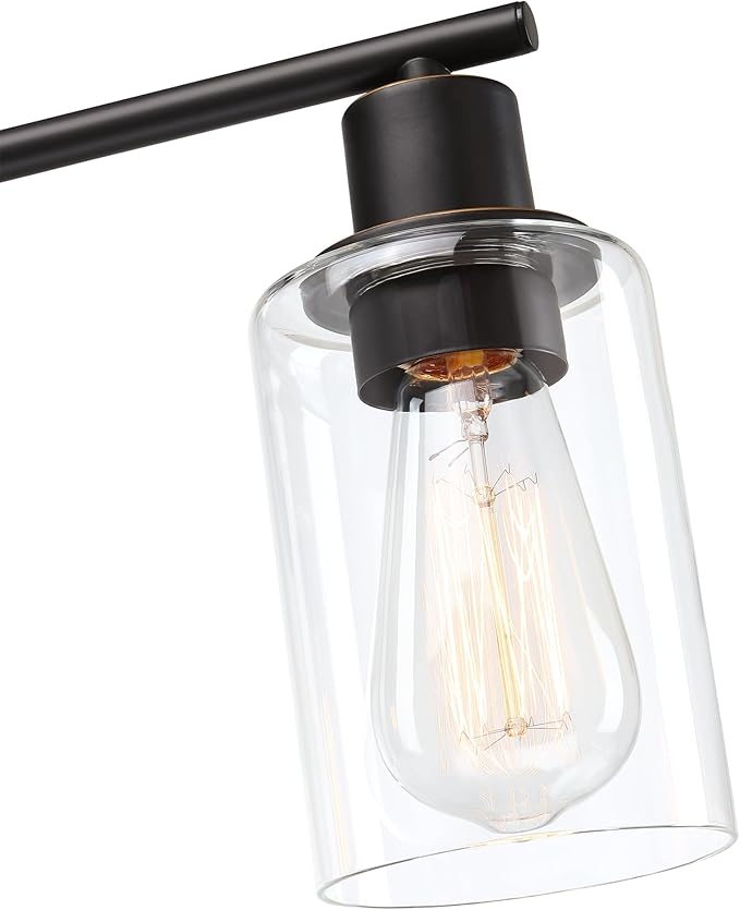 5-Light Oil Rubbed Bronze Bathroom Vanity Light Over Mirror, Oil Rubbed Bronze 5-Bulb Wall Sconce Above Kitchen Sink, Brown Wall Sconce for Bathroom Vanity