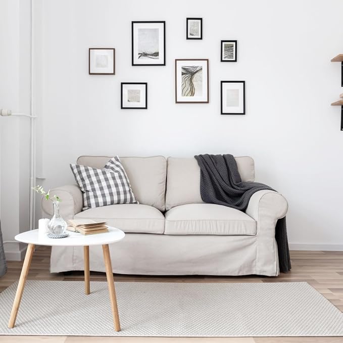 8 × 10 wood grain picture frame HD glass 4 color picture frames a set of 4, display pictures 5 × 7 cushion or 8 × 10 modern style wood grain composite picture frame, the best gift for friends and relatives