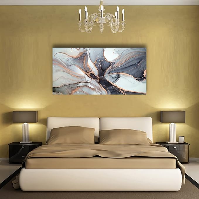 Abstract art Pictures Canvas Wall Art for Living room Bedroom or Bathroom Wall Decor,Abstract Wall Art Print Paitnings for home Decor,Line drawings Waterproof Stretched Ready to Hang-20x40inches