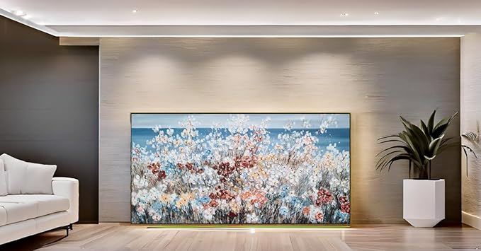 Yihui Arts Framed Flower Canvas Wall Art Enhance Home Decor