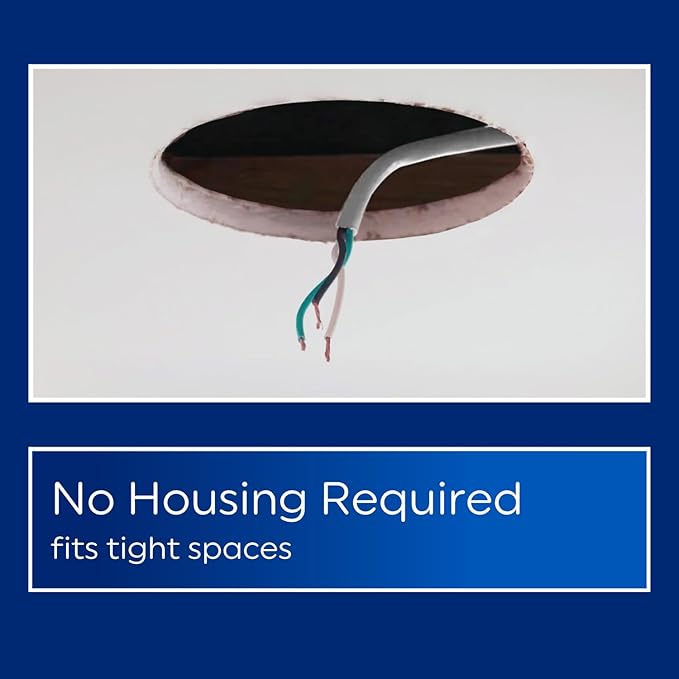 GE Color Select LED Wafer Downlight, Premium High-Lumen Direct Wire Ceiling Light, 6-Inches (4 Pack)