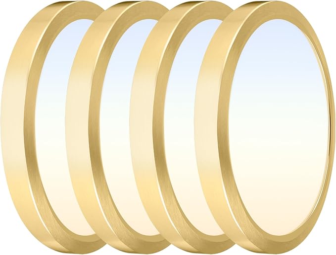 Hlite 4pack 9 Inch Flush Mount LED Ceiling Light Fixture,18W 1800LM Super Slim Light Fixtures Ceiling Mount 3000K/4000K/5000K 3CCT Selectable,Light Fixtures for Kitchen,Bedroom (Gold)