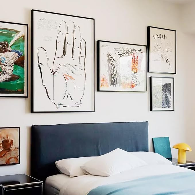 8 × 10 wood grain picture frame HD glass 4 color picture frames a set of 4, display pictures 5 × 7 cushion or 8 × 10 modern style wood grain composite picture frame, the best gift for friends and relatives