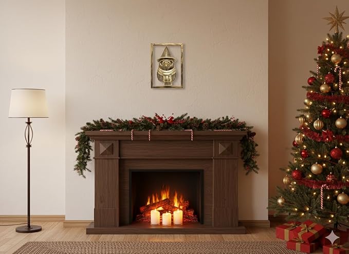 Animal Heads Wall Decor (Includes Metal Frame) Resin Animals Sculptures Head Wall Hanging Decoration Gold vintage Wall Sculpture for Living Room Bedroom Office (Penguin)