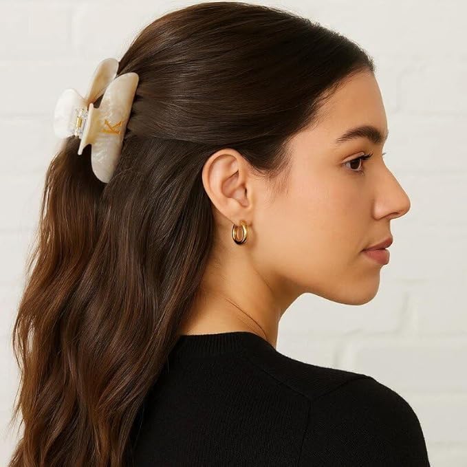 Birthday Gifts for Women 2025 - Fashion Glitter Claw Hair Clips Personalized Gifts for Women Birthday Unique, Durable Initial Hair Clips Gold Hair Claw Accessories - Letter K