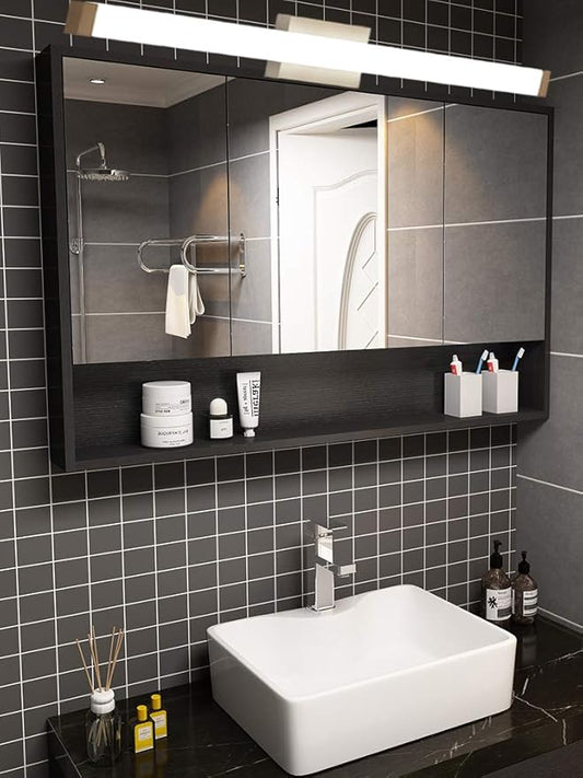 Bathroom Vanity Light Brushed Nickel Square LED 24 inch 14W 4000K Natural White Light Wall Bar Lighting Fixtures Over Mirror (Brushed Nickel, 40in)