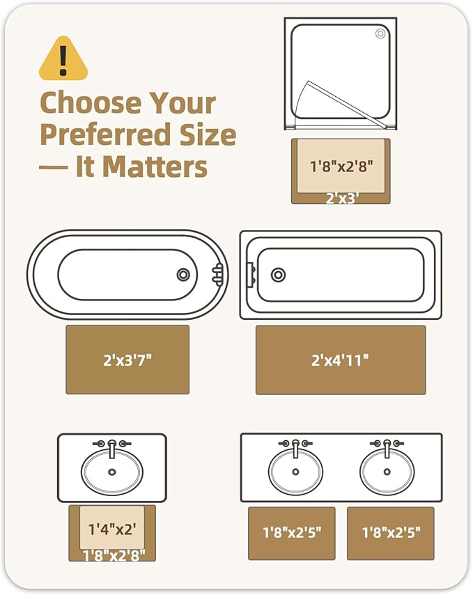 Color&Geometry Simple and Stylish Long Bathroom Rugs Runner Non Slip, 24"x59" Gray Bath Runner Rug, Absorbent, Soft, Washable, Microfiber Bath Mat Bathroom Carpet