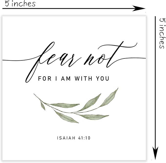 Christian Gifts, ‘Fear Not For I Am With you’ Wooden Box Sign, Christian Home Décor, Birthday, Thanksgiving, Christmas Gifts, Christian Decorations, Gifts for Family, Friends, etc.(054)