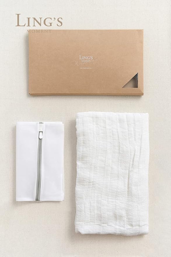 Ling's Moment 14Ft x 35" Wide Brilliant White Gauze Semi-Sheer Table Runner Cheesecloth Tablecloth for Wedding Party Bridal Shower Boho Table Decor