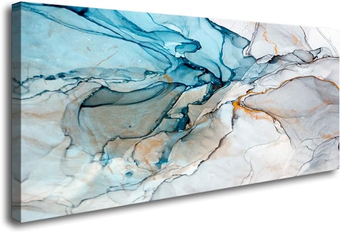 DZL Art A73874 Framed Wall Art Colorful Abstract Painting Background Canvas Wall Art Print Painting for Wall Decor Home Decor