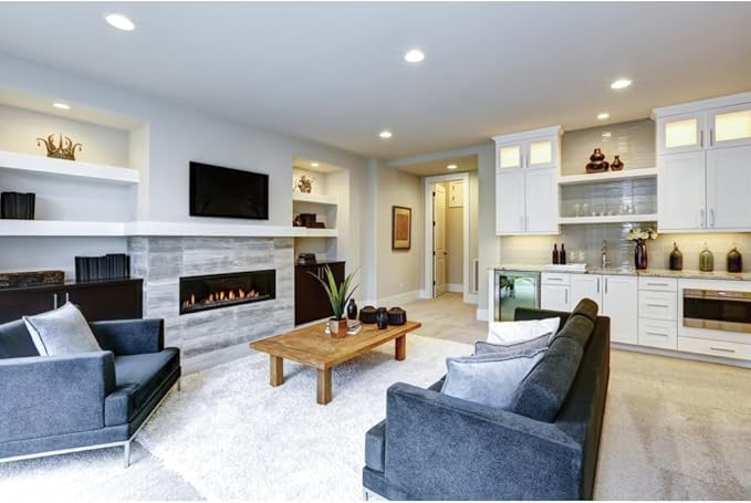 Juno LED Recessed Lights 6 Inch Round Wafer Downlight, 5-in-1 Switchable White Color Temperature, Adjustable Brightness, Deep Regressed Baffled Trim, 6-Inch, Matte White, 6-Pack