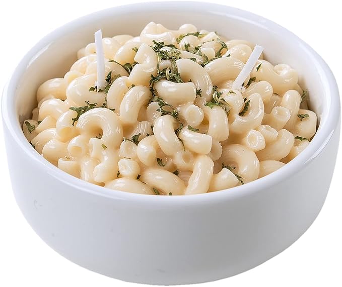 Macaroni and Cheese Pasta Bowl Scented Candle Ritual Gift for Your Lovers Friends