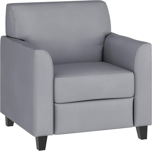 Flash Furniture HERCULES Diplomat Series Gray LeatherSoft Chair