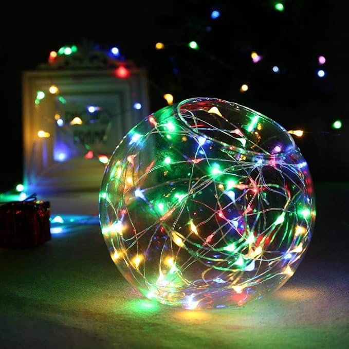 MUMUXI 12 Pack 7.2ft Fairy Lights Battery Operated String Lights, 20 Mini Battery Powered LEDs for Centerpiece Table Decorations, Wedding Party Bedroom Mason Jar Christmas, Multicolor