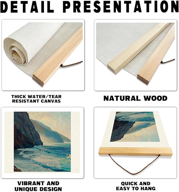 Vintage Christian Canvas Poster, Psalm 18:2 Canvas Poster Wood Hanger, Christians Wall Art, Bible Verse Posters, Modern Canvass Posters Decors, Home Decor Accent, Christian Gift