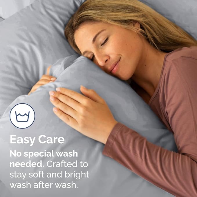 New Pillow Cases, Standard, Steel Blue