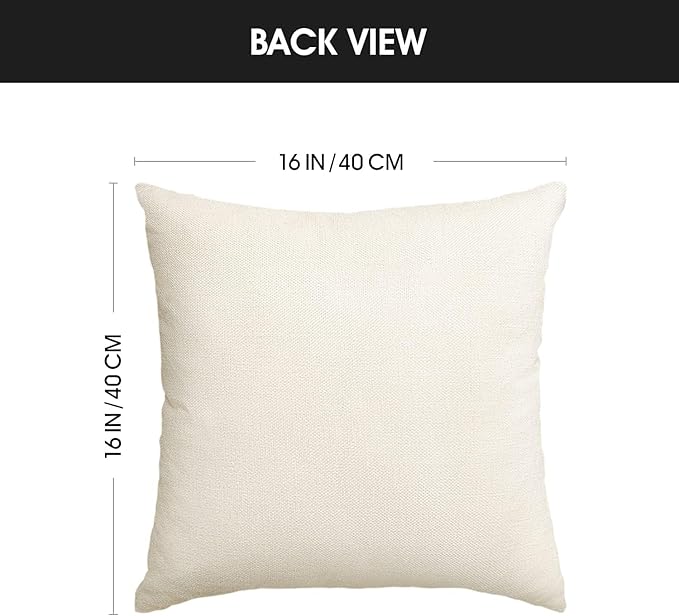 AVOIN colorlife Merry Christmas Snowman Let It Snow Black Throw Pillow Covers, 16 x 16 Inch Xmas Tree Winter Holiday Cushion Case Decoration for Sofa Couch Set of 4