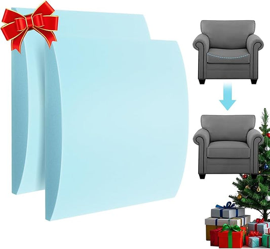 Couch Cushion Support for Sagging Seat Sofa Couch Supports for Sagging Cushions Curved 40D High Density Foam Blue Pack of 2