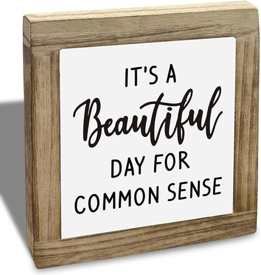 Funny Office Sign, Farmhouse Style Wood Box Decor Sign, Gag Cubicle Decoration, Gag Country Decor Plaque, Inspirational Home Decoration Plaque, Funny Farmhouse Home Office Decoration Signs