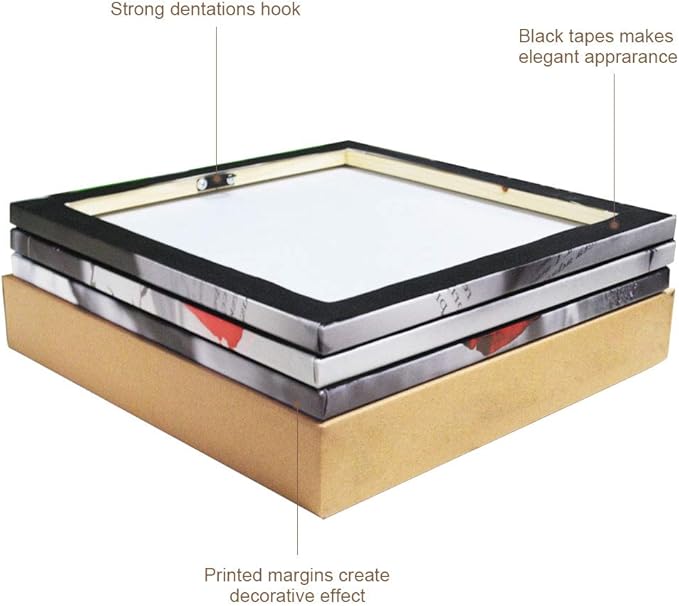 NAN Wind 3 Panels Modern Abstract Tropical Canvas Wall Art Colorful Leaf Prints Contemporary Botanical Art for Living Room Minimalist Plant Decor Geometric Palm & Monstera Leaf Paintings Home Decor