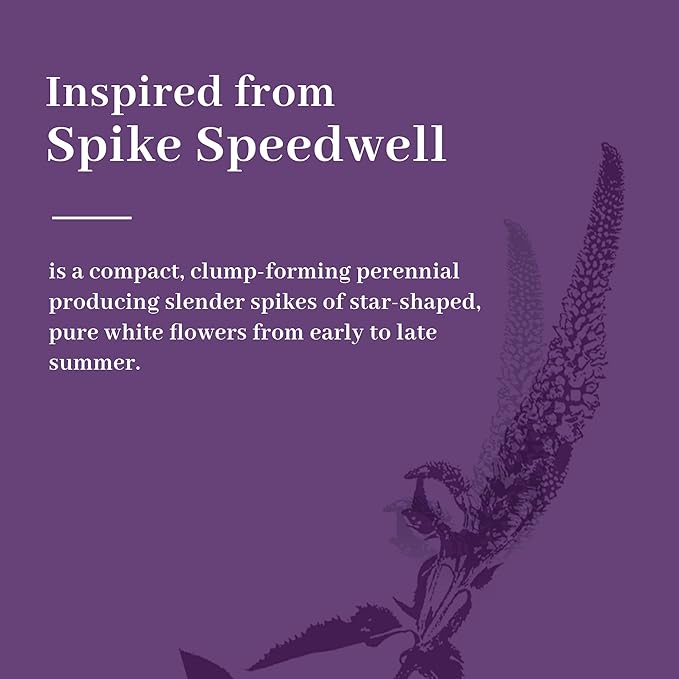 KOL 4ft Artificial Veronica Spiked Speedwell Grass, 47in Faux Veronica Spicata Flower, Tall Fake Reed Grass for Home Office Garden Wedding Decor, Indoor Outdoor Fake Plant, UV-Resistant, Purple