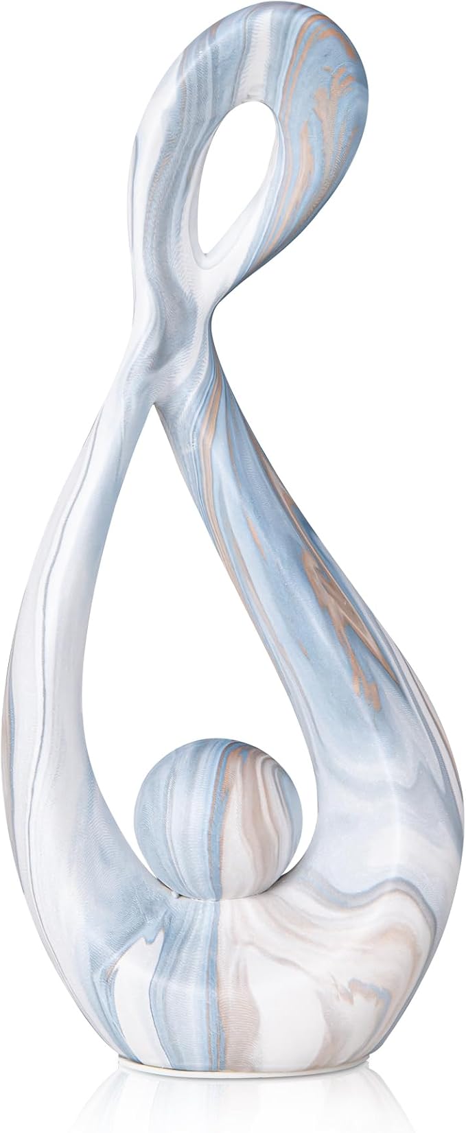 Coffee Table Sculptures Home Decor Ceramic Statue Abstract Sculpture Blue Room Decor Table Centerpieces Entry Table Decor