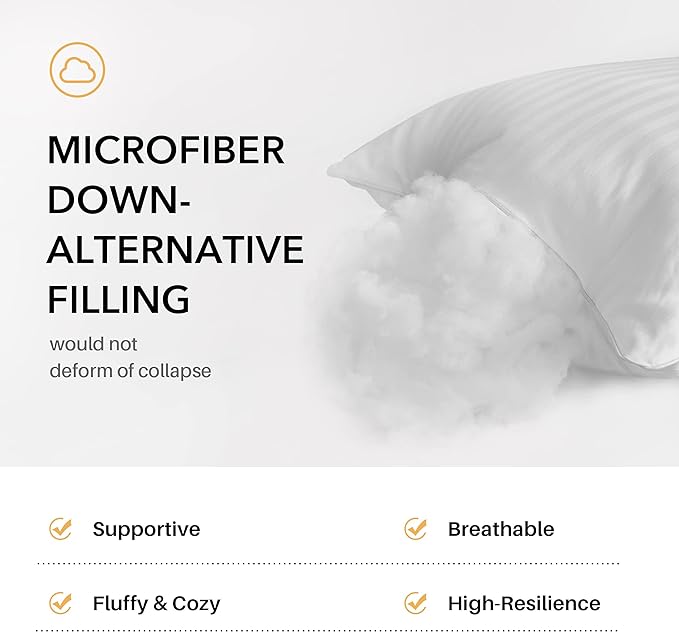 Oubonun 30 x 30 Throw Pillow Inserts, Firm and Fluffy Decorative Square Pillows for Couch Bed Sofa with Soft Cotton Cover White Cushion with Down Alternative Pack of 2