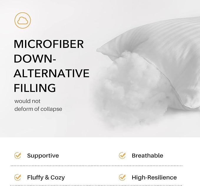 Oubonun 22 x 22 Throw Pillow Inserts, Firm and Fluffy Decorative Square Pillows for Couch Bed Sofa with Soft Cotton Cover White Cushion with Down Alternative Pack of 4