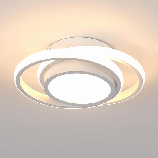 CANEOE Modern Led Ceiling Lights, Small Led Close to Ceiling Light Fixture,32W Round LED Ceiling Lamp for Bedroom Hallway Aisle Corridor Light Lighting (Warm White,3000K)